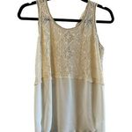 Jolt  Women's Lace Crochet Top S Cream Boho Festival Peasant Beach Photo 0