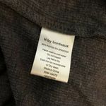 Bordeaux H by  Womens Top Ribbed Knit Draped Back Long Sleeve Gray Size L Photo 4