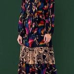 Farm Rio  - Macaws Flight Tie-Neck Ankle Dress Photo 0