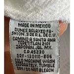 Dunes White Cold Shoulder Maxi Dress Peach Flower Appliqué Lined Size M White Size M Photo 7