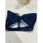 Calvin Klein Racerback Bralette Navy Blue Comfort Stretch Everyday Size S Photo 3