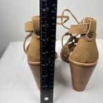 UGG  Suede Leather Lace Up Gladiator Heeled Sandals Size 8.5 Photo 4