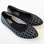 Skechers Aircooled Flyknit Pointed Toe Loafers Black Geometric Print Women’s 7 Photo 13