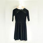 Unique Vintage  Elegant olive Green Velvet Dress Photo 1