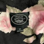 Laura Ashley NWT  Pajama Dress Top Black Floral Size M Buttery Soft Photo 6