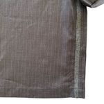 Caara Women's Alfie Dark Academia Silver Gray Pinstripe Blouse Top Size Small Photo 4