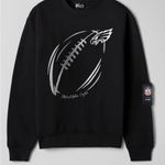 Black GIII 4Her Philadelphia Eagles Sweatshirt Size M Photo 0