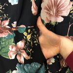 Bardot Revolve Black Floral Ruffle Sleeve Romper Lace Up 4 Photo 5