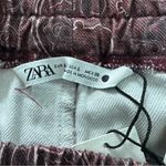 ZARA  Women’s Purple Paisley Print Pull On Casual Pants Size L NWT Photo 5