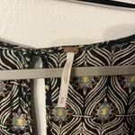 Free People Boho Peasant Top Bell Sleeve V-Neck Geometric Flowy Tunic Sz M Photo 4