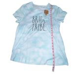 Rae Dunn Womens Medium Short Sleeve Tshirt Bride Tribe Blue Tie Dye Scrunchie Photo 3