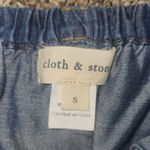 Cloth & Stone Blouse Size S Anthropologie Denim Chambray Shirt Long Sleeves Photo 2