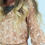 Pins and Needles Printed Bohemian Blouse | Size XS Orange Photo 0