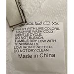 Medium White Sleeveless V Neck Top Eyelet Pattern Polyester Rayon Spandex Blend Size undefined Photo 6