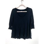 Three Dots ‎ black thermal top women’s size large Photo 4