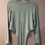 Lululemon Time to Restore Nulu Long Sleeve Shirt Creamy Mint Tie Photo 4