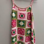 India Boutique Pink and Green Crochet Dress Size undefined Photo 1