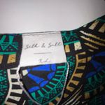 Silk & Salt  African Peacock Print Full Wrap Maxi Dress Size XL Photo 6