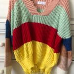 Luca + Grae Knitted Color Blocked Sweater Photo 0