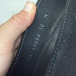 Stuart Weitzman 10M Black Suede Leather Madeline Loafer Pump Buckle Heel Photo 10