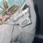 American Eagle Outfitters Pastel Palm Print High Waist Shorts Pockets Small Photo 4