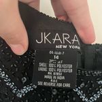 JKARA New York Beaded Sequin dress size 14 black and Silver Photo 8