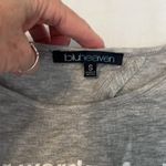 Bluheaven Beatles “Let it Be” lyrics size small open back grey tank top EUC Photo 2