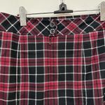 New York Clothing Co Plaid Skirt Size 8 Academia Preppy Red Photo 3