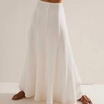 Free People Collection Maxi Skirt - White Boho Lightweight Cotton Size S/P Photo 0