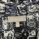 Habitat  Size Small  Top Blouse Button Down Collared Abstract Art to Wear Photo 4