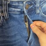 Kancan High Rise Dark Ripped Hem Skinny Jeans in dark sandblast wash size 25 Photo 7