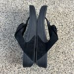 FitFlop  Womens Florrie Sandals Size 9 Black Flower Thong Toe Post Slide Photo 7