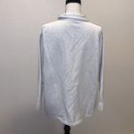 Light grey heavy button down sweatshirt collared button Down jacket Gray Size XL Photo 4