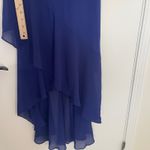 Lulus NWT $74  Caden Royal Blue Off-the-Shoulder Ruffled Maxi Dress‎ Size Small Photo 10