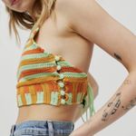 Urban Outfitters NWT UO Seraphina Striped High Neck Knit Top - Medium Photo 1