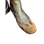 Prada  Vintage Brown Quilted Leather Retro Equestrian Sport Ankle Boots Size 9 Photo 2