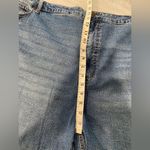 Terra & Sky NWT  Size 4X Elastic Back Zip Up Split Hem Med Wash Denim Jean Shorts Photo 6