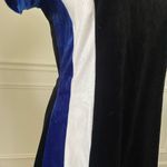 Vintage 90s 5*7*9 Colorblock Dress Spice Girls Black White Cobalt Blue S Photo 6