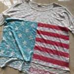 Vestique American Flag Oversized Tee Sz Medium Photo 1