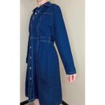 Xhilaration Vintage Y2K Preppy Denim Knee-Length Long Sleeve Dress Photo 4
