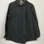 Woman Within ‎ Polka Dot Button Down Shirt Size Large 18/20 Photo 0