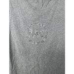 Michael Kors  Women's Large Light  Gray Long Sleeve Top Shirt MK Logo Photo 3