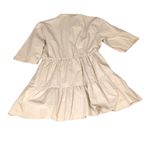 Stradivarius  cream button down dress size large Photo 7