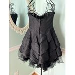 Camille La Vie  Black short puff y toille sequin prom dress formal 10 Photo 2