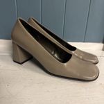 Aerosoles  Women's Size 8 Taupe Tan Square‎ Toe Block Heels Shoes Vintage Y2K Photo 4