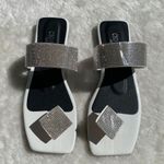 White rhinestones bling bling sandals Size 7.5 Photo 5