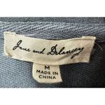 Jane and Delancey  Top Womens Medium Gray Blue Camo Scoop Neck Long Sleeve Casual Photo 1