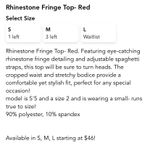 These Three Boutique Rhinestone Fringe Top Photo 4