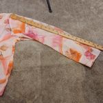 Dress Barn Size Medium M Sheer Floral Flower Pink Blouse Button Up Dressy Photo 4