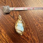 Artisan  Handcrafted Larimar Wire-wrapped Pendant Photo 2